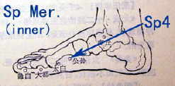 acupuncture acupressure spleen meridian points Sp4